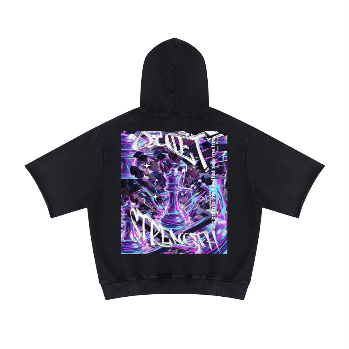 Unisex Mineral Wash Short Sleeve Hoodie - Gooso Pixel LLC