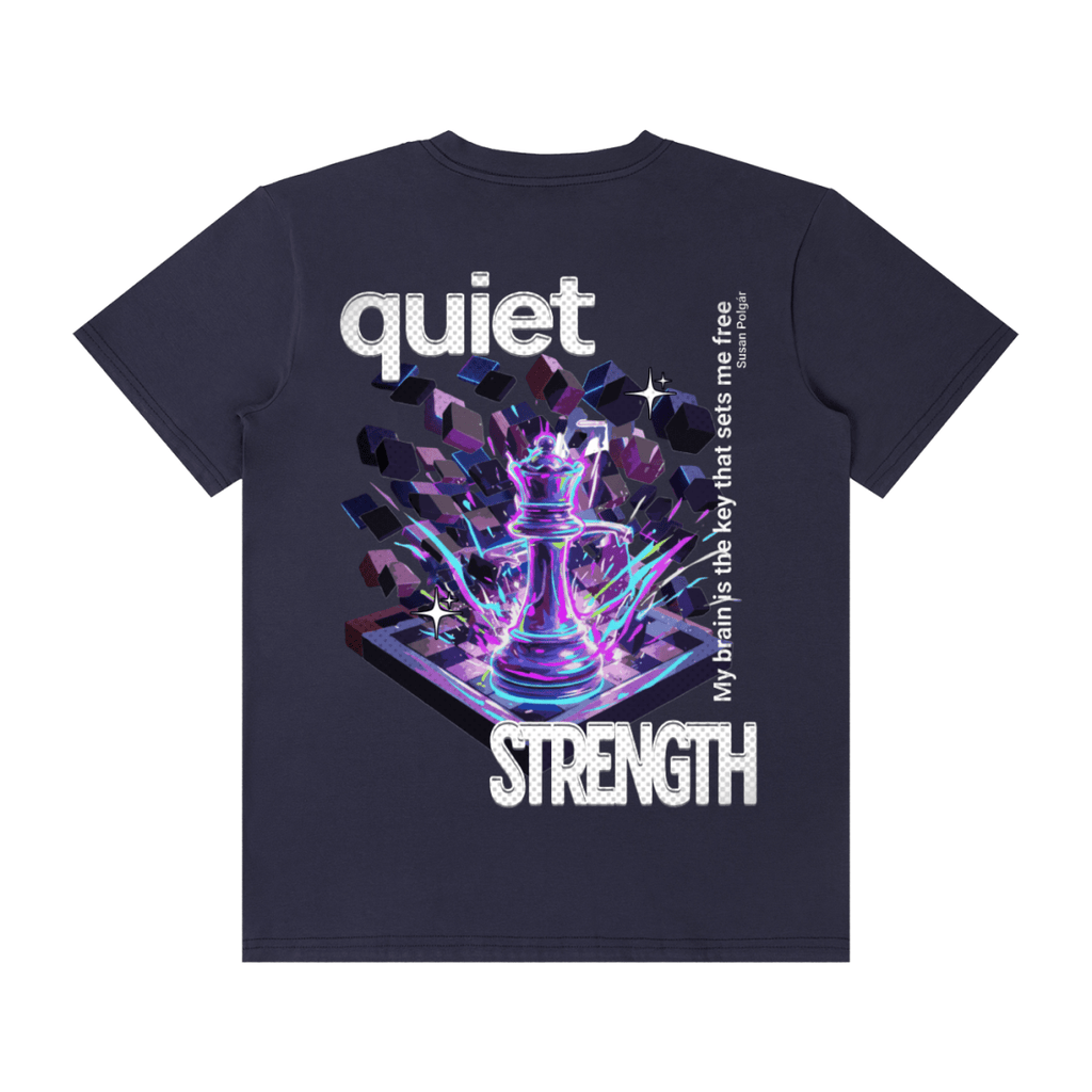 Unisex Quiet Strength Tee, Mental Health Awareness Chess Queen Unisex T-Shirt - Gooso Pixel LLC