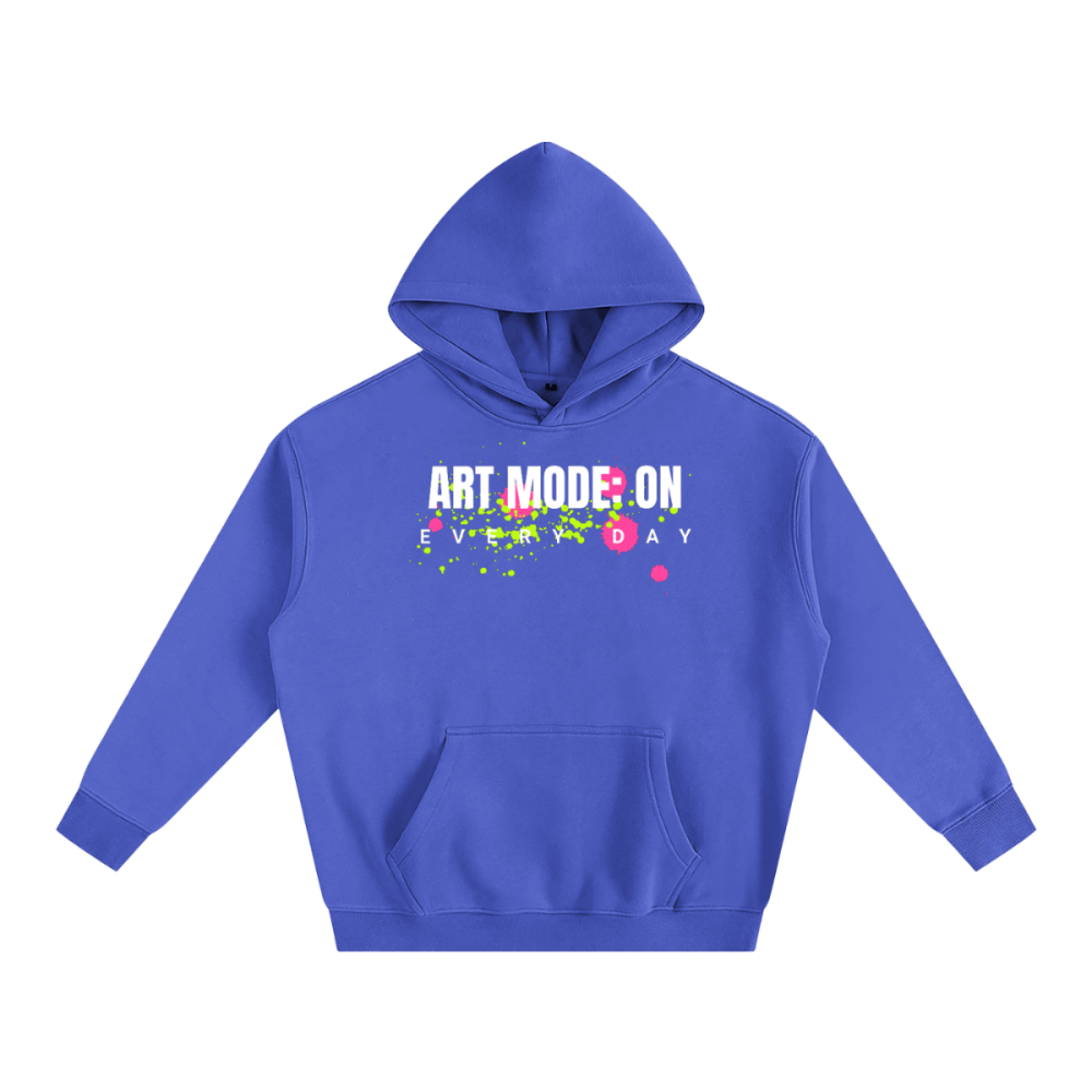 Unisex Streetwear Oversize Fleeced Hoodie - ART MODE: ON - Gooso Pixel