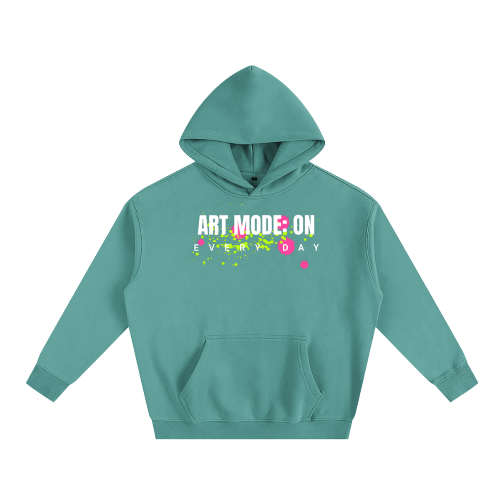 Unisex Streetwear Oversize Fleeced Hoodie - ART MODE: ON - Gooso Pixel