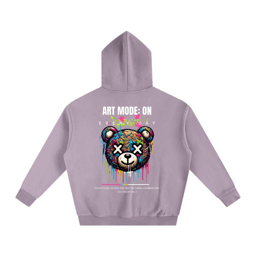 Unisex Streetwear Oversize Fleeced Hoodie - ART MODE: ON - Gooso Pixel