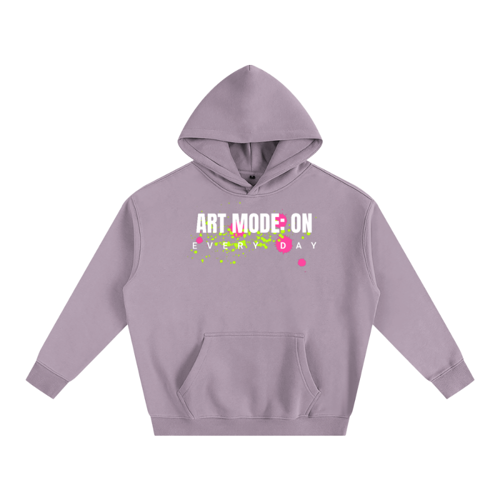 Unisex Streetwear Oversize Fleeced Hoodie - ART MODE: ON - Gooso Pixel