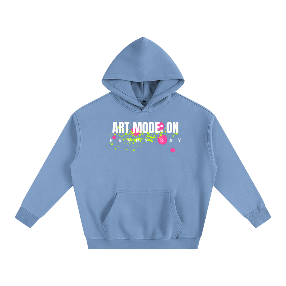 Unisex Streetwear Oversize Fleeced Hoodie - ART MODE: ON - Gooso Pixel