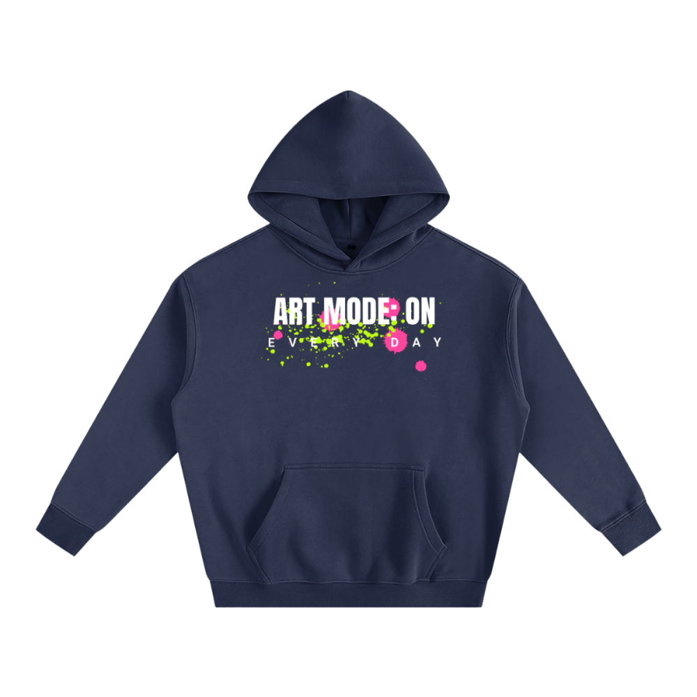 Unisex Streetwear Oversize Fleeced Hoodie - ART MODE: ON - Gooso Pixel