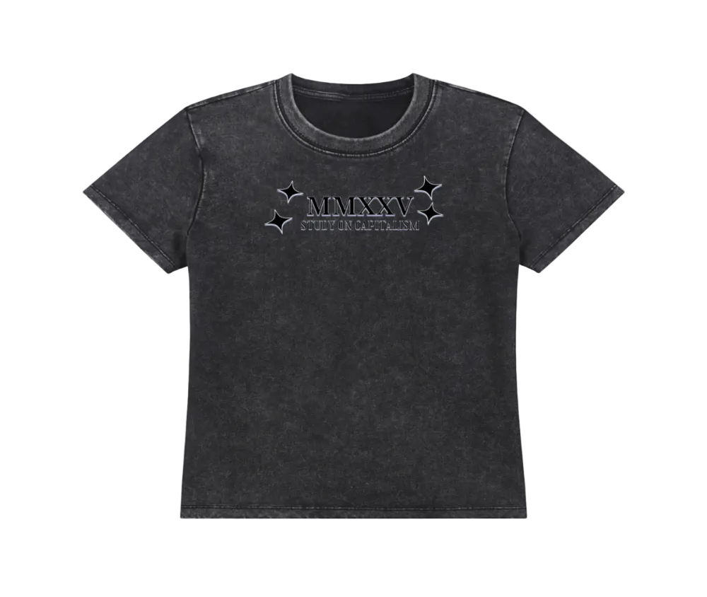Vintage Wash Graphic T-Shirt for Women – MMXXV Streetwear - Gooso Pixel