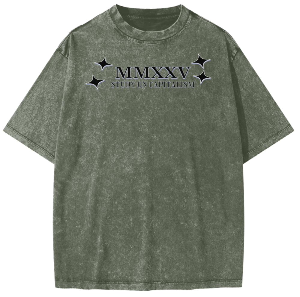 Vintage Wash “MMXXV Corporate Corpse” Unisex Heavyweight T-Shirt – Streetwear - Gooso Pixel