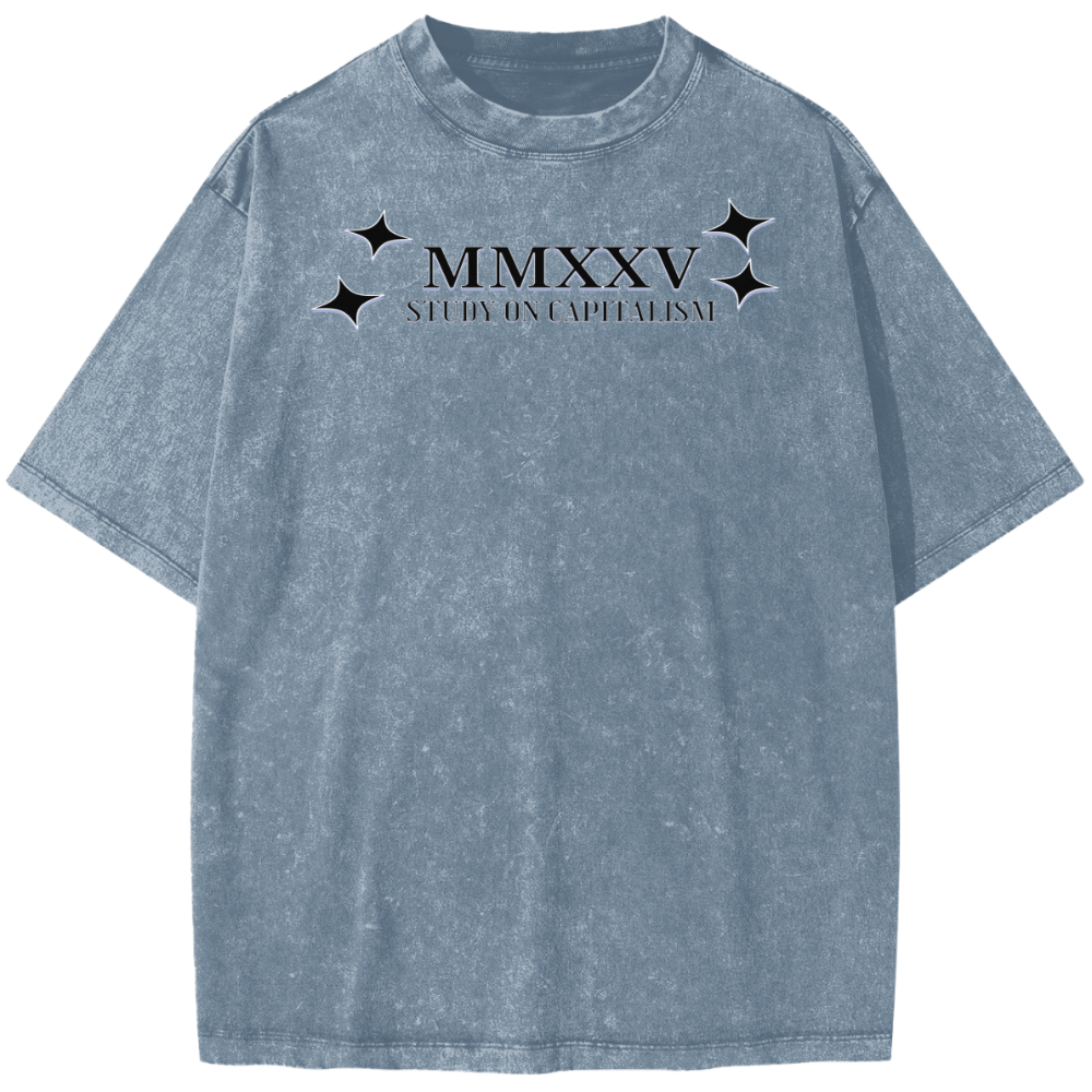 Vintage Wash “MMXXV Corporate Corpse” Unisex Heavyweight T-Shirt – Streetwear - Gooso Pixel